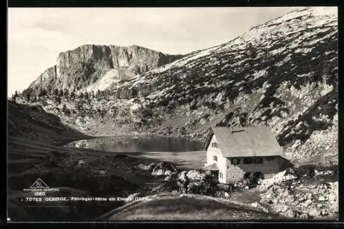 AK Pühringer Hütte, Gesamtansicht mit Elmsee