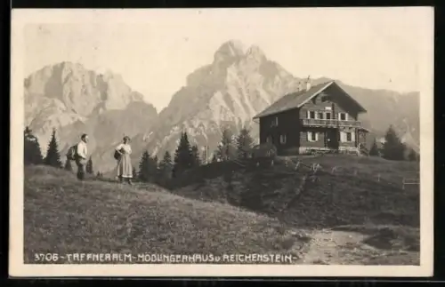 AK Mödlingerhaus, Totale mit Reichenstein, Taffneralm