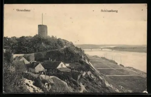 AK Graudenz / Grudziadz, am Schlossberg