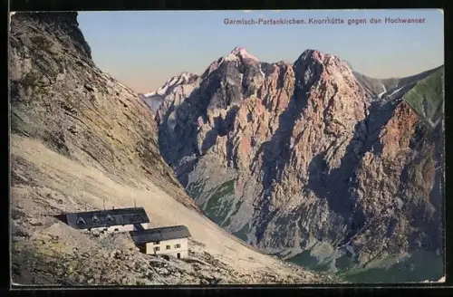 AK Knorrhütte, Gesamtansicht mit Hochwanner