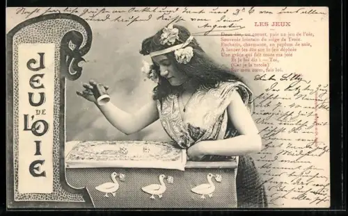 AK Les Jeux, Jeu L`Oie, Gänsespiel