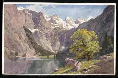 Künstler-AK Edward Harrison Compton: Obersee, Landschaft