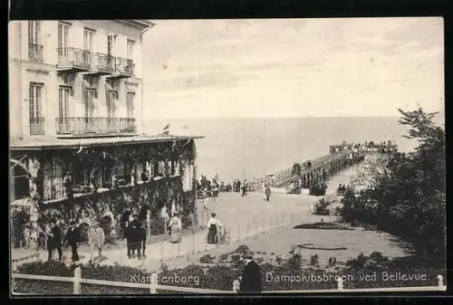 AK Klampenborg, Dampskibsbroen ved Bellevue