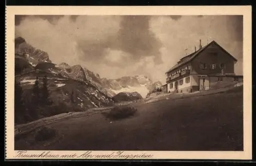 AK Kreuzeckhaus, Gasthof in den Bergen
