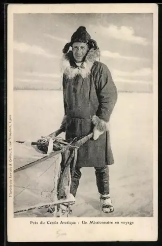 AK Près du Cercle Arctique, Un Missionaire en voyage, Missionar am Polarkreis