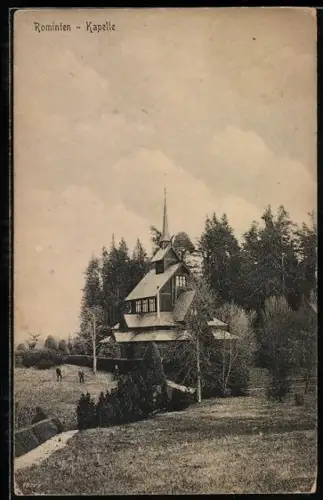 AK Rominten, Blick zur Kapelle