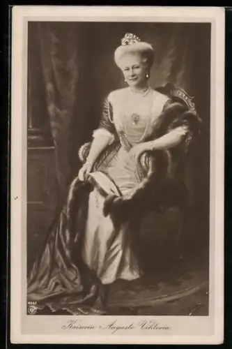 AK Portrait Kaiserin Auguste Victoria von Preussen