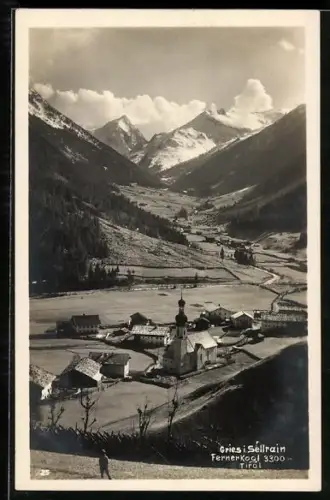 AK Gries /Sellrain, Blick auf die Kirche