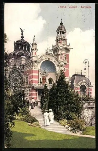 AK Zürich, Blick auf die Tonhalle