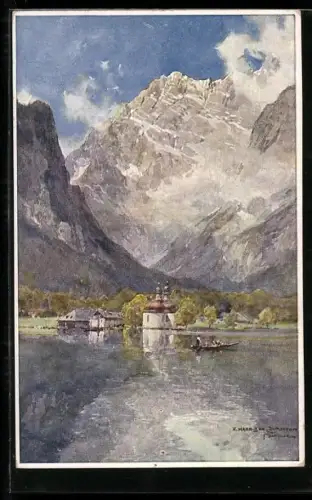 Künstler-AK Edward Harrison Compton: Bartholomä, Gesamtansicht