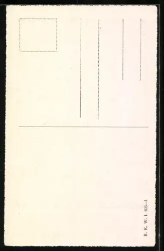 AK Spaniel hält einen Korb mit Rosen