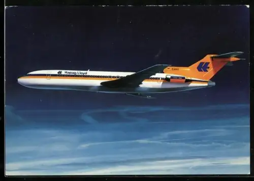 AK Boeing-Jet 727-200, dreistrahliges Verkehrsflugzeug der Hapag-LLoyd Flug