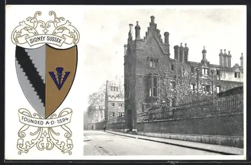 AK Cambridge, Cambridge University, Sidney Sussex, Studentenwappen