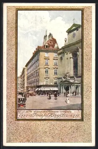Künstler-AK Richard Moser: Wohnhaus des Komponisten Josef Haydn