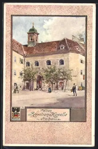 Künstler-AK Richard Moser: Wien, Rosalienkapelle im Freihaus