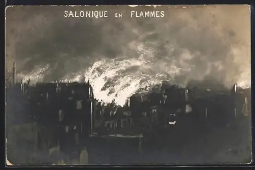 AK Salonique, La Ville en Flammes, Brand