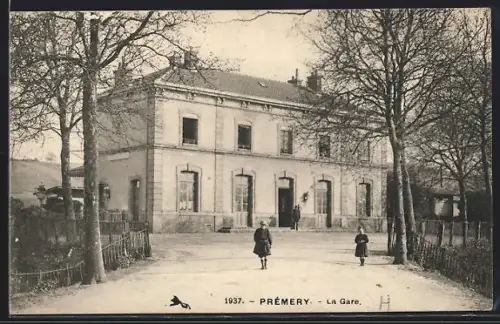 AK Prémery, La Gare, Bahnhof