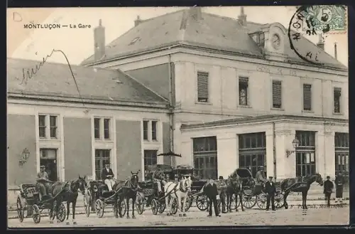 AK Montlucon, La Gare, Bahnhof