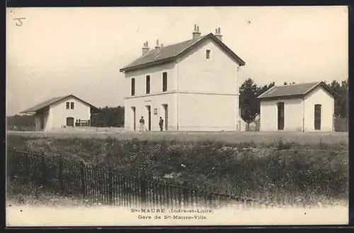 AK Sainte-Maure, Gare de Sainte-Maure-Ville, Bahnhof