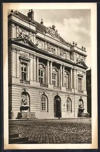 AK Alt-Wien, Fassade der alten Universität, K. k. Akademie der Wissenschaften