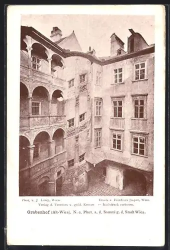 AK Alt-Wien, Grabenhof, Fassaden