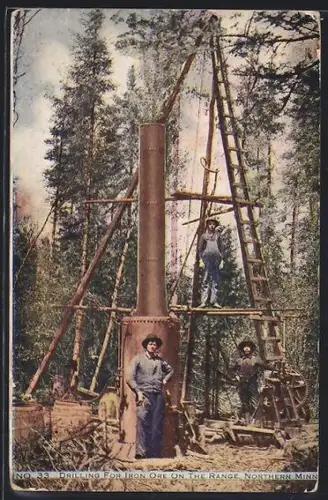 AK Mesabi, MN, Drilling for Iron Ore on the range