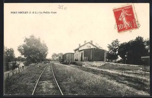 AK Port-Boulet /Indre et Loire, La Petite Gare, Bahnhof