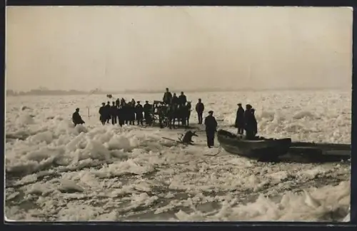 AK Gorinchem, Menschen mit Eselsgespann nach Eisstoss