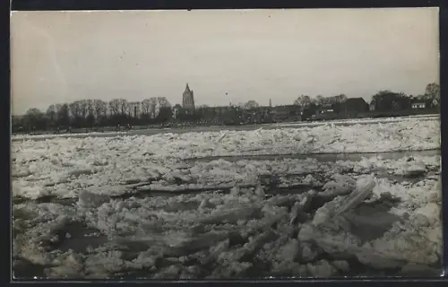 AK Gorinchem, Teilansicht mit zugefrorenem Fluss
