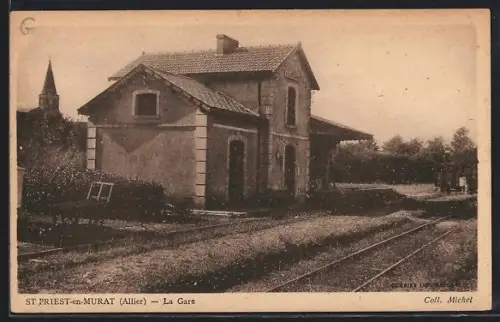 AK St Priest-en-Murat /Allier, La Gare