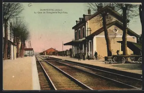 AK Dompierre /Allier, La Gare de Dompierre-Sept-Fons