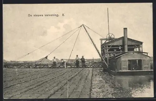 AK Torfstechen mit maschineller Hilfe