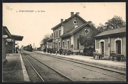 AK Port-Boulet, La Gare, Bahnhof