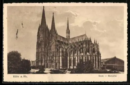 AK Köln a. Rh., Dom, Blick auf die Südseite