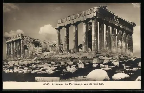 AK Athènes, La Parthénon, vue de Sud-Est