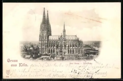 AK Köln, Der Dom, Südseite