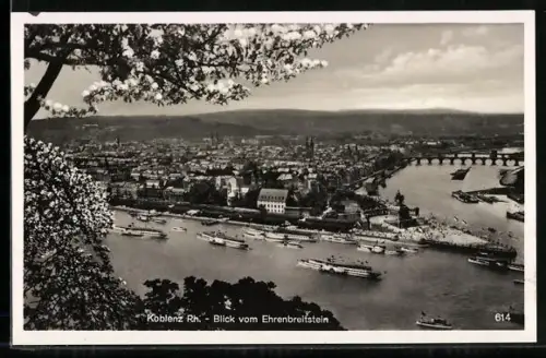 AK Koblenz /Rh., Blick vom Ehrenbreitstein