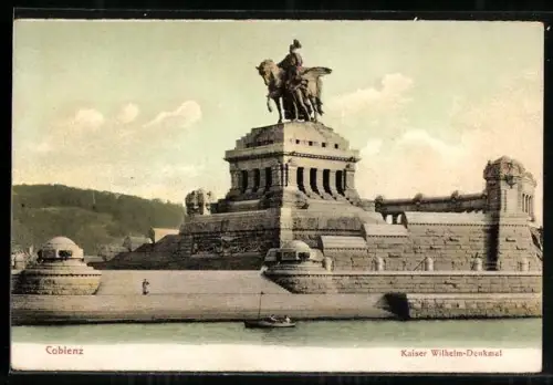 AK Coblenz, Kaiser Wilhelm-Denkmal