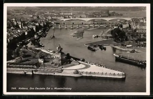 AK Koblenz, Das Deutsche Ecke und Moselmündung