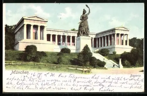 AK München, Bavaria und Ruhmeshalle