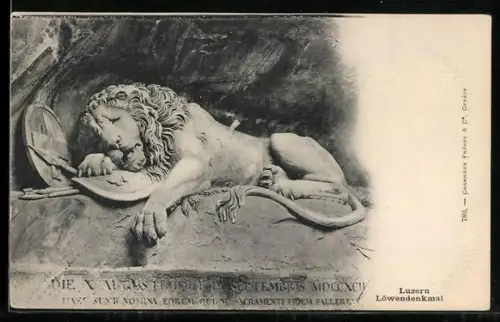 AK Luzern, Löwendenkmal