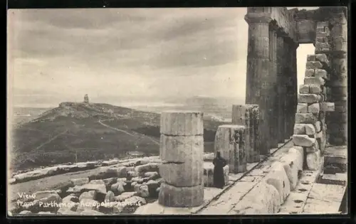 AK Athen, View from Parthenon Acropolis