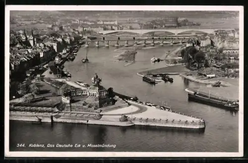 AK Koblenz, Das Deutsche Eck und Moselmündung