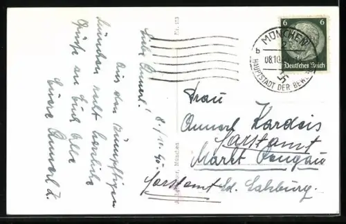 AK München, Bavaria vor der Ruhmeshalle