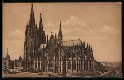 AK Köln am Rhein, Dom, Südseite
