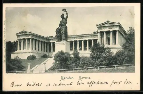 AK München, Ruhmeshalle und Bavaria