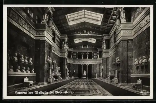 AK Regensburg, Inneres der Walhalla