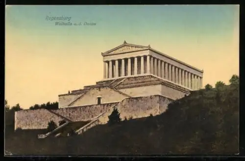 AK Regensburg, Walhalla an der Donau