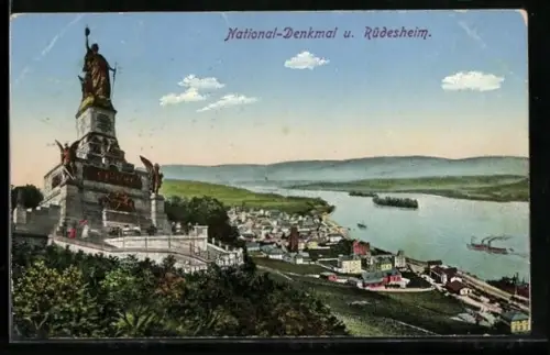 AK Rüdesheim, National-Denkmal