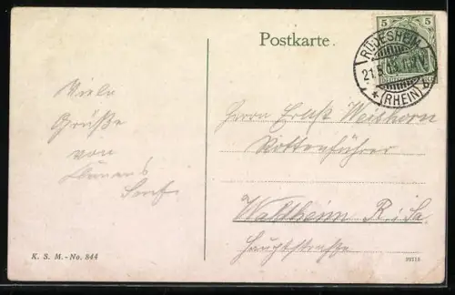 AK Rüdesheim, National-Denkmal